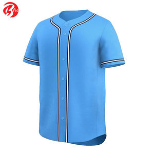 Jersey de béisbol de manga corta para hombre de la mejor calidad, ropa deportiva transpirable de secado rápido, Jersey de moda para entrenamiento de equipo en blanco - Product Image 2