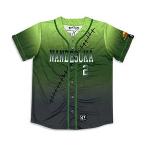 Maillot de baseball de bonne qualité design professionnel maillot de baseball unisexe en gros personnalisé maille noir brodé logo maillot de baseball - Product Image 1