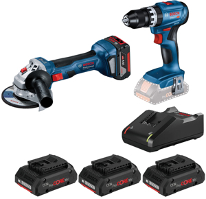Kit Mini Smerigliatrice Gws 18v-7 + Trapano Gsb 18v-45 + Set di Ricarica - Product Image 1