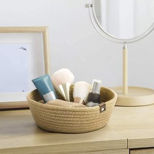 New Product Woven <b>Baskets</b> Cotton <b>Rope</b> <b>Basket</b> Hand Woven Storage <b>Basket</b> Baby <b>Laundry</b> <b>Basket</b> Set of 3 - Product Image 5