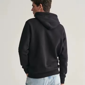 2025 Nueva Sudadera con capucha de patrón sólido atlético para hombres en ropa de calle moda 100% algodón con capucha cuello XL tamaño para la temporada de otoño - Product Image 2