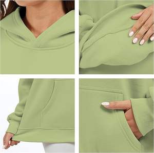 Sweat à capuche court pour femmes Modern Street Trend Sweat à capuche à manches longues pour femmes - Product Image 2