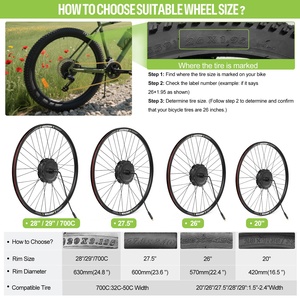 <span class=keywords><strong>Kit</strong></span> de Motor Trasero Varstrom 48V 500W 750W para Bicicleta Eléctrica, <span class=keywords><strong>Kit</strong></span> de Conversión Bldc para Bicicletas de 26", 27.5" y 700C con Pantalla EKD01 - Product Image 5