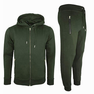 Men's Customized Zipper <b>Pockets</b> Custom Your Logo Gym Training Men Tracksuits Wholesale <b>Zip</b> Up <b>Hoodies</b> & Sweatpants Jogging Wear - Product Image 1
