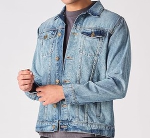 New Blue Adult <b>Denim</b> Jeans <b>Jacket</b> Winter Waterproof Windproof <b>Denim</b> Jeans <b>Jackets</b> Streetwear Cotton Stretchy Breathable - Product Image 2