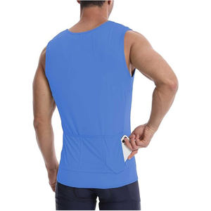 Venta al por mayor de los hombres Body-Fit Tanktop Regular Cut Gym Wear con alta y de primera calidad 100% Poliéster - Product Image 3