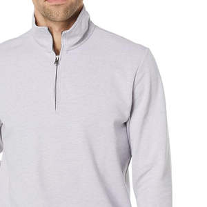 Vêtements d'hiver pour hommes en gros, pull à col demi-zip personnalisé, sweat-shirts de haute qualité en grande taille, 100% coton brodé - Product Image 5