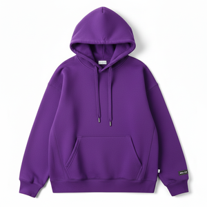 Sudadera con Capucha Lisa al por Mayor, Sudadera de Forro Polar Unisex para Marcas de Ropa - Product Image 2