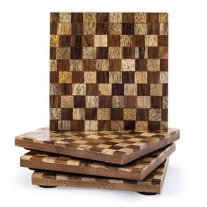 Sous-verres décoratifs en bois de style classique tendance pour la maison hôtel restaurant et décor casa sous-verre en bois pour utilisation caffe - Product Image 5
