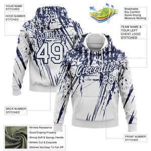 Sweats à capuche d'hiver de style streetwear entièrement sublimés pour adultes, respirants, confortables, sweats à capuche tendance avec nom et numéro - Product Image 3