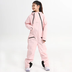 Traje de esquí impermeable de una pieza para mujer, para deportes al aire libre, mono de nieve cálido de talla grande - Product Image 4