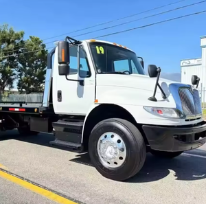 Export Ready Used 2019 For-International 4300 21ft Flatbed Rollback Tow <b>Truck</b> 6.7L Cumminss A/T LHD/RHD Worldwide Shipping - Product Image 1