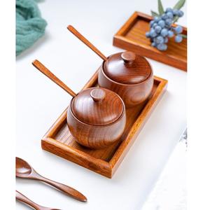 Pot à épices décoratif en bois pour les intérieurs de cuisine modernes et classiques - Product Image 5