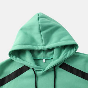 Sudaderas con capucha de lana sólida para hombre hechas a medida con servicio OEM al por mayor secado rápido 100% algodón para invierno con técnicas de teñido liso - Product Image 3