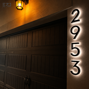 Números <span class=keywords><strong>de</strong></span> Casa Modernos con Retroiluminación LED EZD, Acero Inoxidable 304, Impermeables, Letrero <span class=keywords><strong>de</strong></span> Dirección Personalizado <span class=keywords><strong>para</strong></span> Decoración <span class=keywords><strong>de</strong></span> Puerta <span class=keywords><strong>de</strong></span> Casa o Villa - Product Image 4