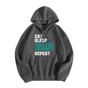 Sweat à capuche unisexe en molleton 100% coton, uni, ODM, avec poche, respirant et anti-boulochage, mode streetwear hiver/printemps - Product Image 3