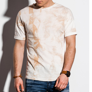 Concevez votre propre logo, t-shirts pour hommes, service OEM, t-shirts pour hommes en vente, t-shirt à manches courtes, t-shirt d'été rouge et noir à rayures tie-dye - Product Image 3