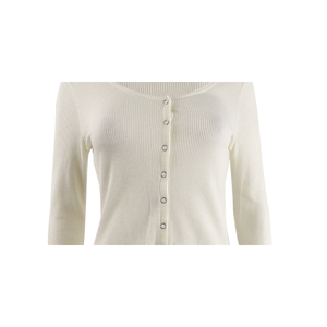 Maglia Termica Casual Bianca Ultra Flirt per Ragazze, Design con Orlo Annodabile, Lunghezze Lunga e Corta, Taglia S, per la Stagione Invernale - Product Image 2