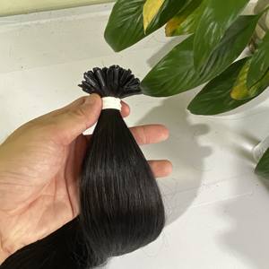 Alishow-Extension de cheveux naturels noirs alignés, cuticule, Double Drawn, lisse, pointe U, livraison directe - Product Image 6