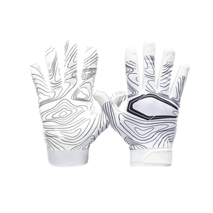 Gants de football américain de la meilleure qualité Gants de football américain d'extérieur de couleur noire avec taille personnalisée et imprimé - Product Image 6