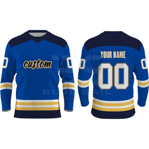 Maillot de hockey sur glace à col rond, confortable et extensible pour une mobilité rapide sur glace, style professionnel - Product Image 3