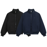 Blouson Bomber Homme Personnalisé Hiver 2025 – Col Montant Réversible, Qualité Supérieure, Tendance et Nouvelle Collection