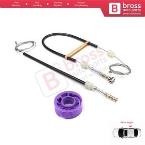 Kit de réparation de lève-vitre arrière droit BWR5246 pour Phaeton 3D MK1 2002-2016 SWB (entreaxe court) 3D4839756 - Product Image 3