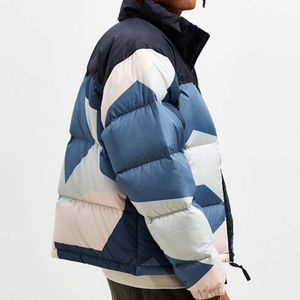 Top Trending Customized Men's <b>Quilted</b> Puffer Jacket Comfortable Canvas Stand Collar Great Winter Waterproof Reversible - Product Image 4