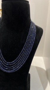 Stand Multi-Strand Dori Collier 6 Couches Réglables Saphir Perles 3-5mm Naturel Style Ethnique Mode De Mariage - Product Image 2