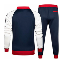 Survêtement de sport pour homme grande taille avec logo personnalisé, veste de sport et pantalon de survêtement de qualité supérieure pour l'entraînement en salle de sport