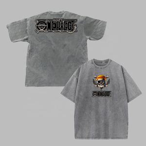 T-shirts pour hommes à manches courtes en microfibre, imprimés, coupe oversize, col rond, pour adultes - Product Image 1