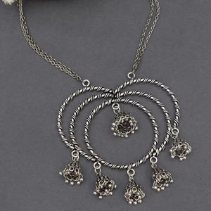 Collar oxidado Elaiya de alto grado más vendido del proveedor indio directo, cadenas de moda con patrón geométrico de alta calidad para bodas - Product Image 1