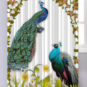 Premium 100% Polyester Jacquard Rideau Tissu Personnalisé Conception Numérique Rapide Usine Directe En Gros Imprimé Motif Livraison Rapide - Product Image 1