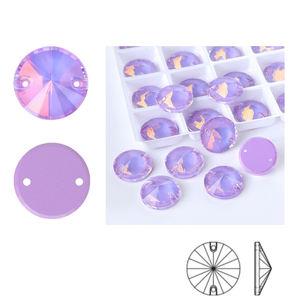 Cristales de imitación de cristal con base plana y agujero, con motivo cosido a mano y hebilla plana K9 Satellite, para zapatos, al por mayor - Product Image 6