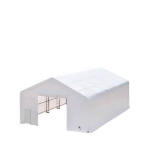 Abri de stockage industriel à double treillis de <span class=keywords><strong>grande</strong></span> portée 30x40x20 pieds, structure galvanisée, couverture en maille PE/PVC pour stockage extérieur - Product Image 2