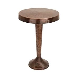 Most Amazing <b>Rounded</b> Coffee <b>Table</b> With Handmade Hammered Design & Antique Copper Finishing Sofa Side <b>Table</b> For Sale - Product Image 1