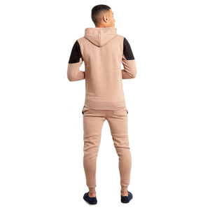 Conjunto de sudadera con capucha y pantalones de chándal de 2 piezas en blanco de alta calidad con logotipo personalizado de 350G en 26 colores al por mayor - Product Image 3