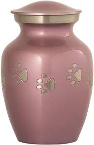 Urnes de crémation noires personnalisables et pot urne d'animal familier en métal de bande d'empreinte de patte blanche pour les cendres dernière arrivée urnes de crémation en gros - Product Image 3