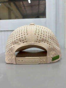 หมวกเบสบอล OEM เวียดนาม ตัดด้วยเลเซอร์ ระบายอากาศได้ดี 5 ชิ้นส่วน ปีกโค้ง พร้อมเชือก ปักโลโก้ตามสั่ง สำหรับกิจกรรมกลางแจ้ง - Product Image 4