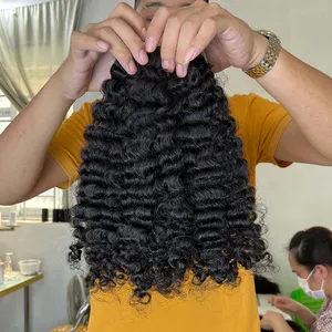 Grande qualité 26 28 30 pouces birman bouclés faisceaux de cheveux humains bruts cuticules alignés cheveux doublement étirés pour les femmes - Product Image 1