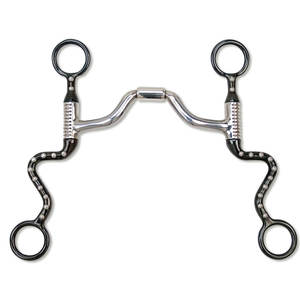 Brocas de hierro dulce para montar a caballo de alta calidad, diseño de logotipo de acero personalizado, puerto bajo, OEM de fábrica de la mejor calidad - Product Image 1