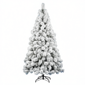SAINT MORITZ Arbre de Noël en PVC vert et neigeux H210 D109 cm par Amicasa - Product Image 2