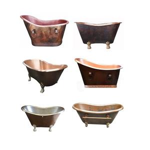 Conception avantageuse baignoire en cuivre meilleure qualité taille personnalisée baignoire pour la maison salle de bain utilisation - Product Image 4