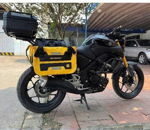 Sac de casque de moto pour Yamaha MT15, cadre transversal, 4 supports, grand, en cuir, nylon, aluminium, sans perçage requis - Product Image 1