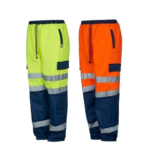 กางเกงสะท้อนแสง Hi viz กางเกงวิ่งจ๊อกกิ้งสองสีมองเห็นได้ชัดแบบลำลอง - Product Image 1