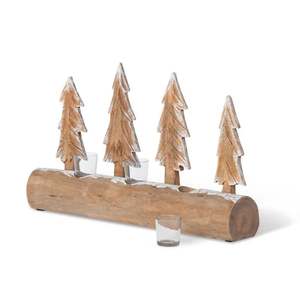 Wooden Classic Tabletop Votive <b>Holder</b> Indoor & Outdoor <b>Tealight</b> Candle <b>Holder</b> Home Hotel Office Wedding Party Decoration - Product Image 2