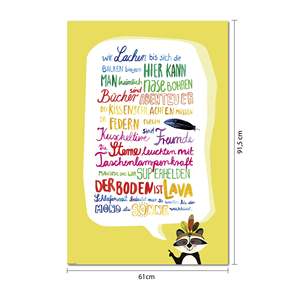 Nursery Rules <b>Poster</b> 170g Paper Printed Plaque - Product Image 3