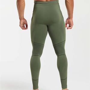 Custom Solid Mid Waist <b>Compression</b> Leggings <b>for</b> Men and <b>Women</b>-Yoga Gym Fitness <b>Tights</b> Elastic Waist Yoga Leggings - Product Image 3