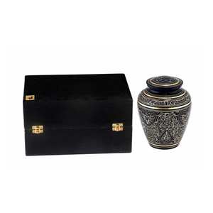 Metal Cremation Urn for Adult and Pet <b>Ashes</b> Durable Funeral <b>Keepsake</b> Decorative Storage Container Memorial Supplies - Product Image 1