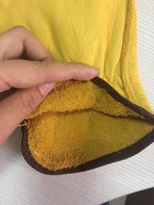 Guantes de Seguridad de Cuero Vacuno con Estampado Personalizado, Antideslizantes, para Jardinería, Industria, Trabajo, Color Blanco y Amarillo, para Conductor - Product Image 4